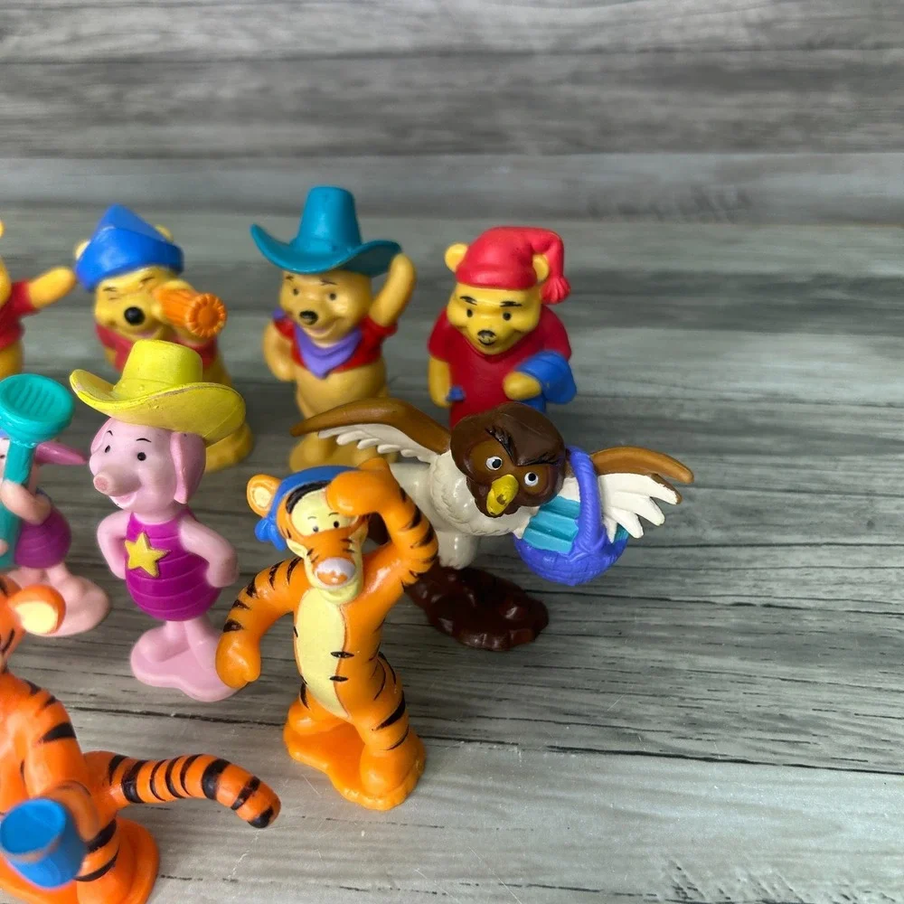 Winnie The Pooh Figures Lot Friends Cake Topper Pooh Tigger Eeyore Owl Rabbit